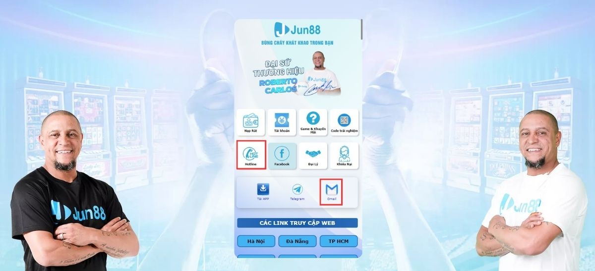 liên hệ chăm sóc khách hàng jun88 để được hỗ trợ